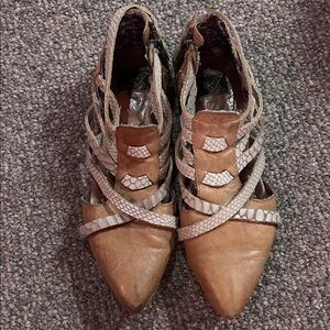 Freebirds Stylish Tan Women's Shoes